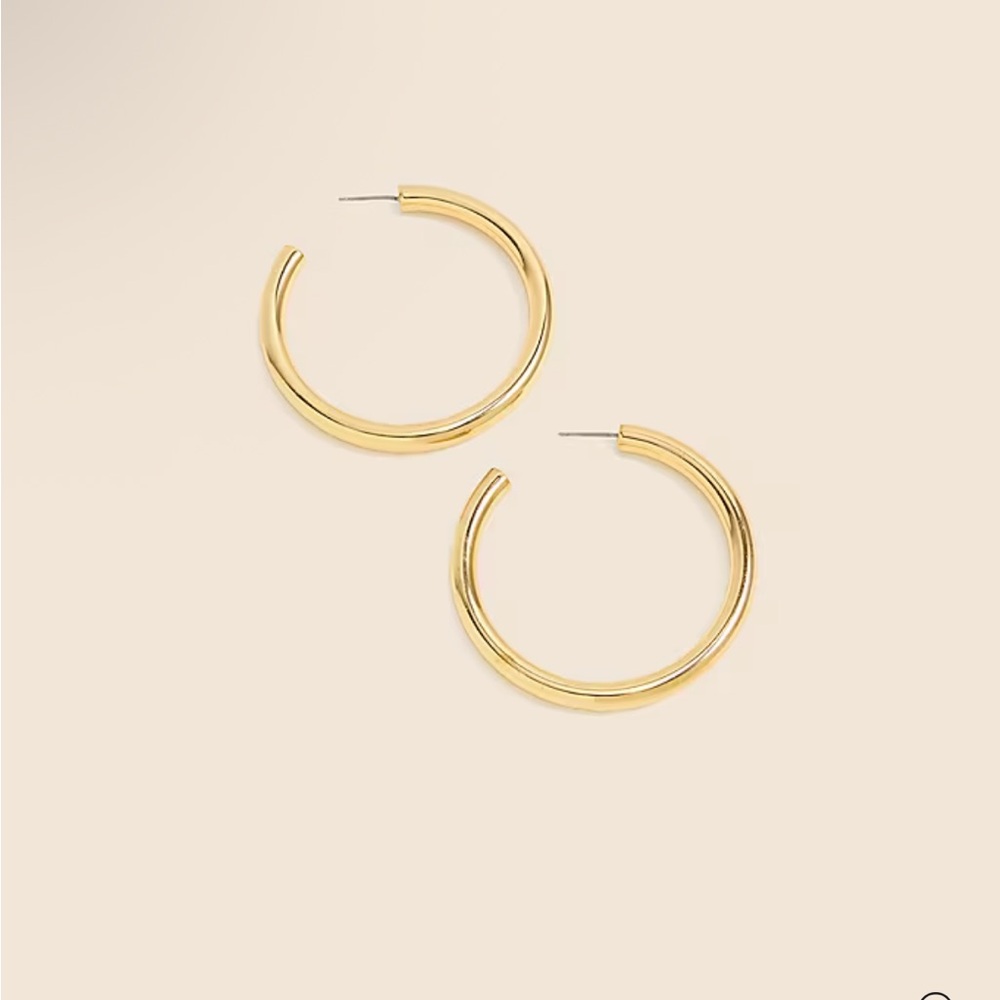 Jcrew Gold hoop earrings